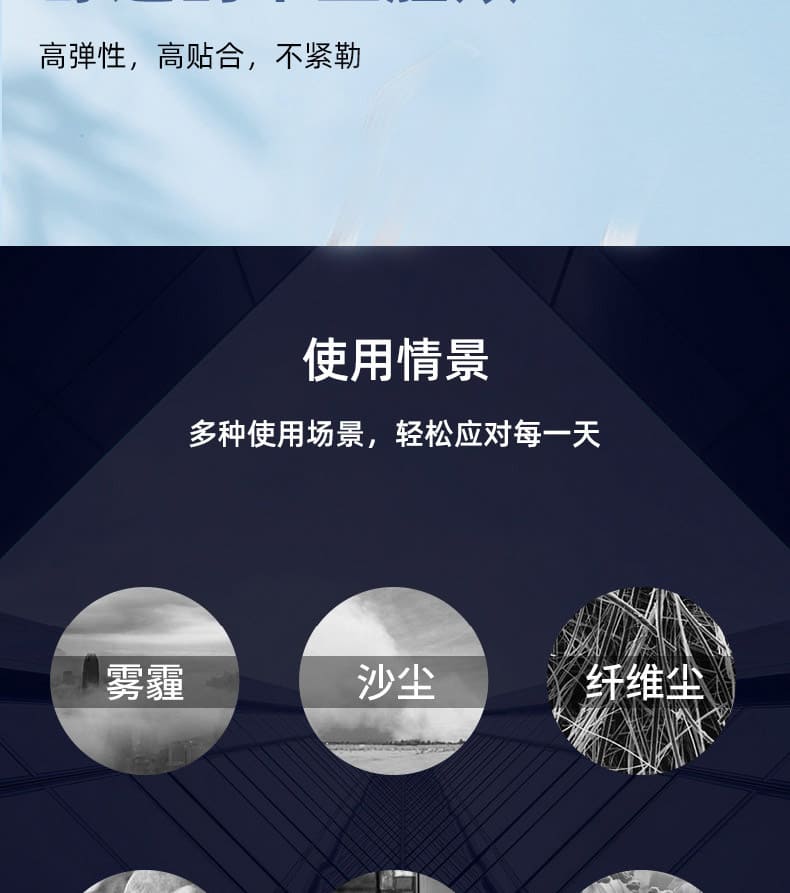 3M 9502+ 防颗粒物口罩 （头带式、中国KN95认证）